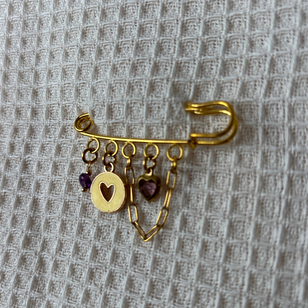 Broche Astra - Jaune