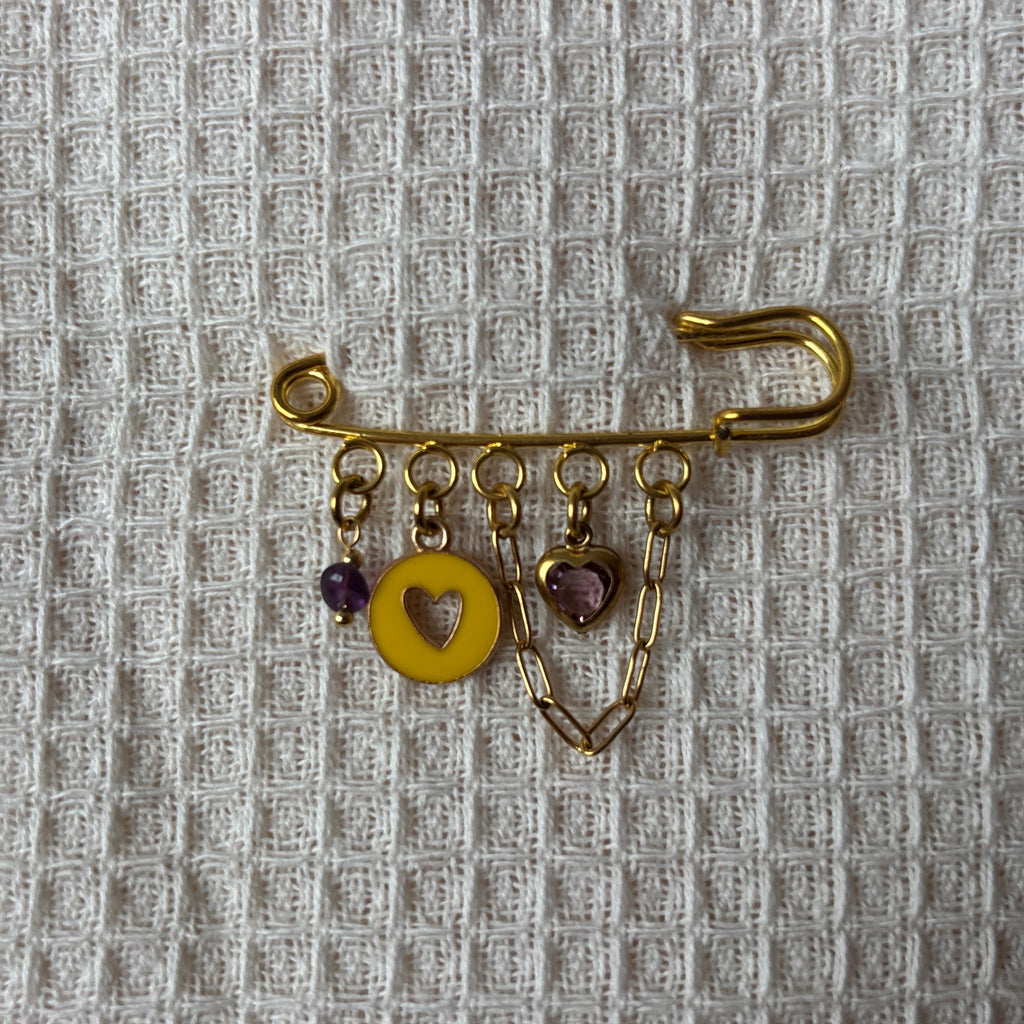Broche Astra - Jaune