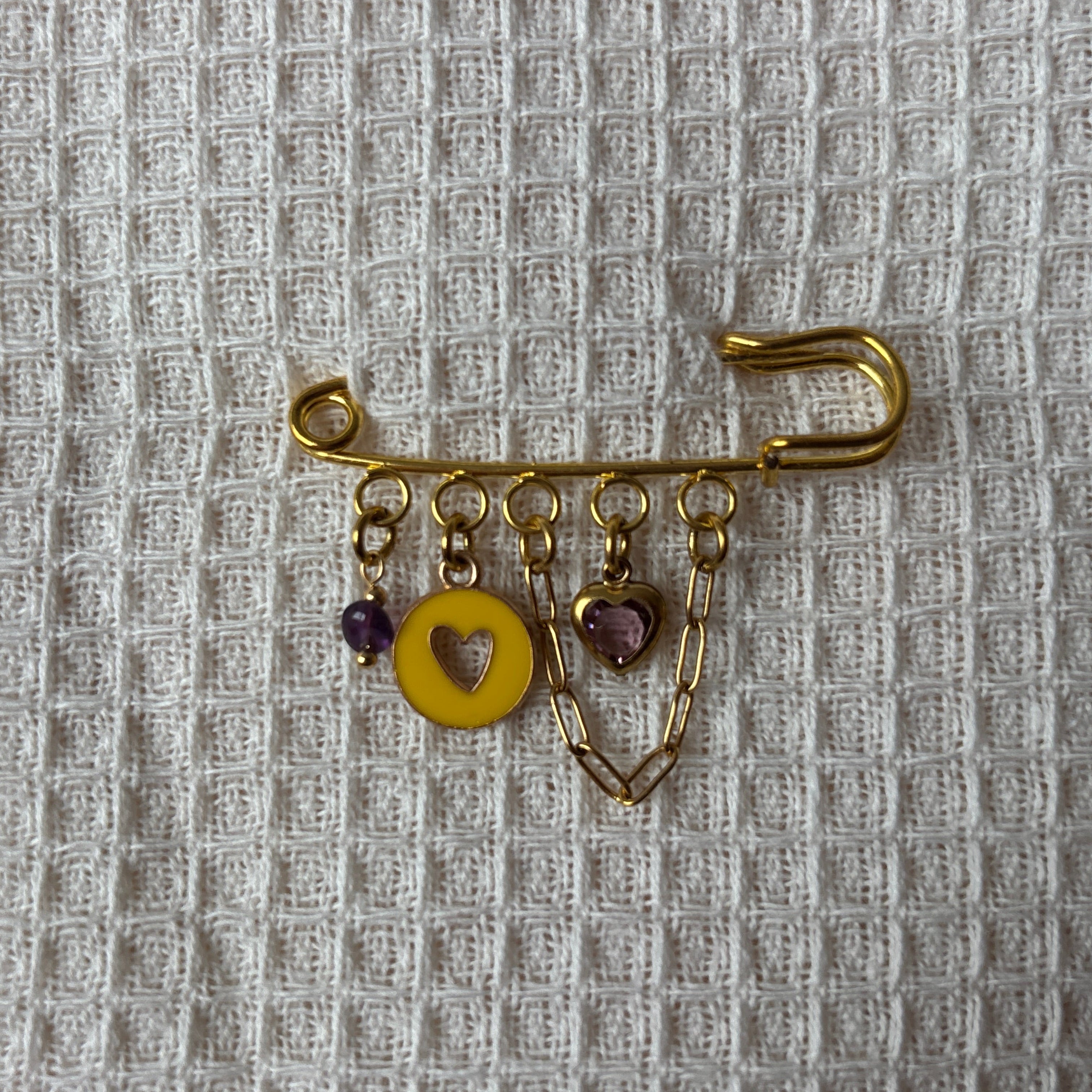 Broche Astra - Jaune