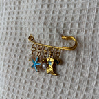 Broche blue