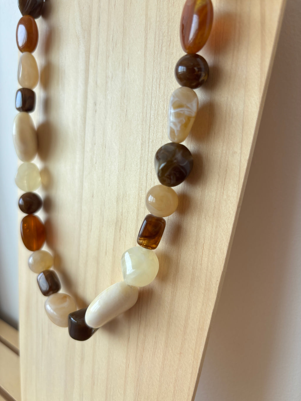 Collier Azura - Beige & Marron