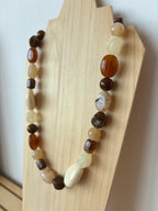 Collier Azura - Beige & Marron