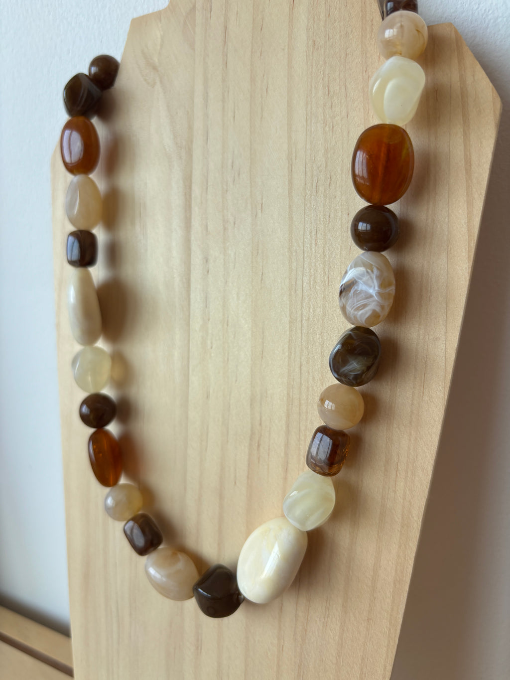 Collier Azura - Beige & Marron