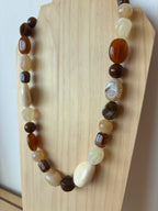 Collier Azura - Beige & Marron