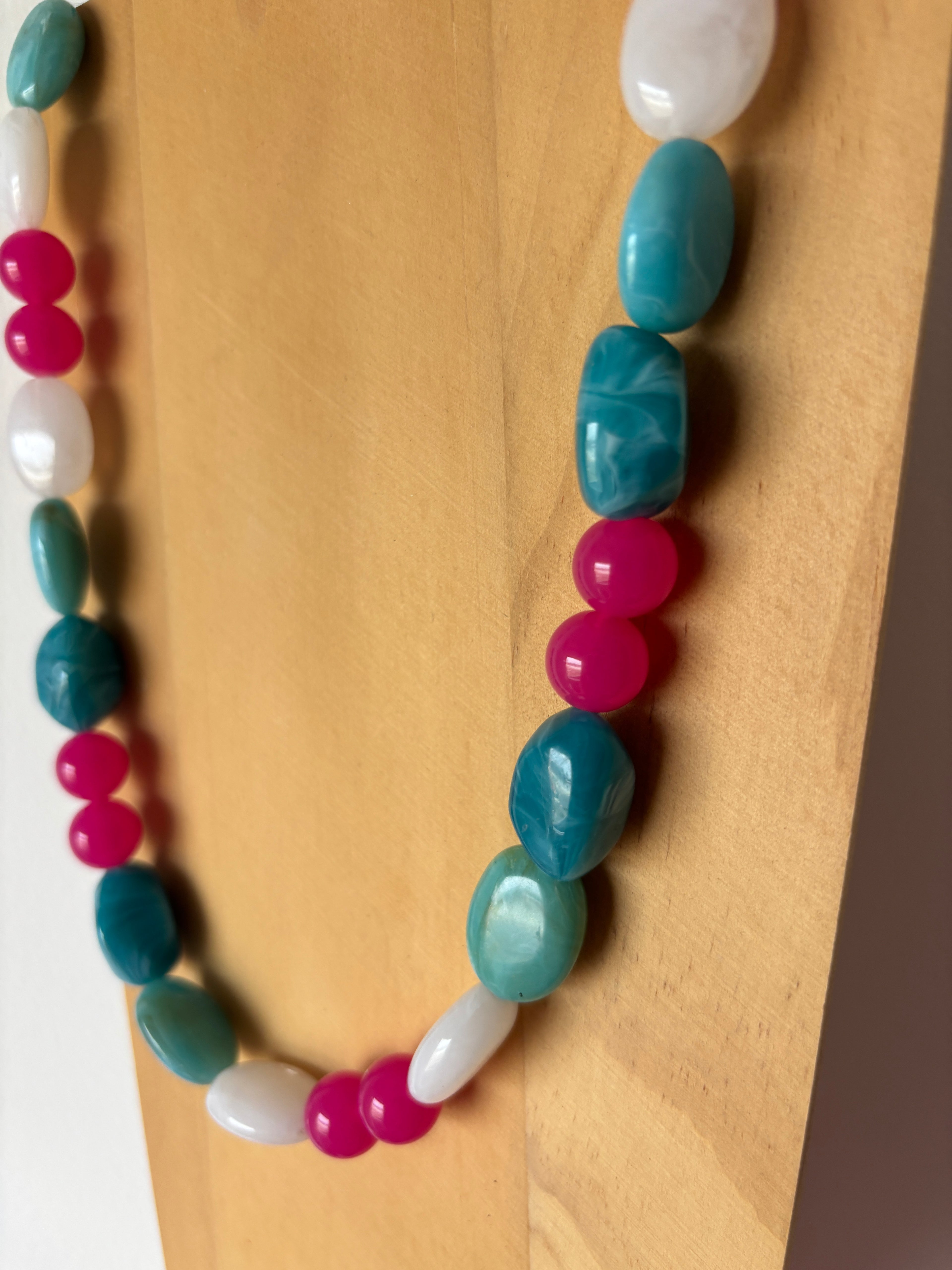 Collier Blue & Pink