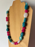 Collier Blue & Pink
