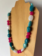 Collier Blue & Pink