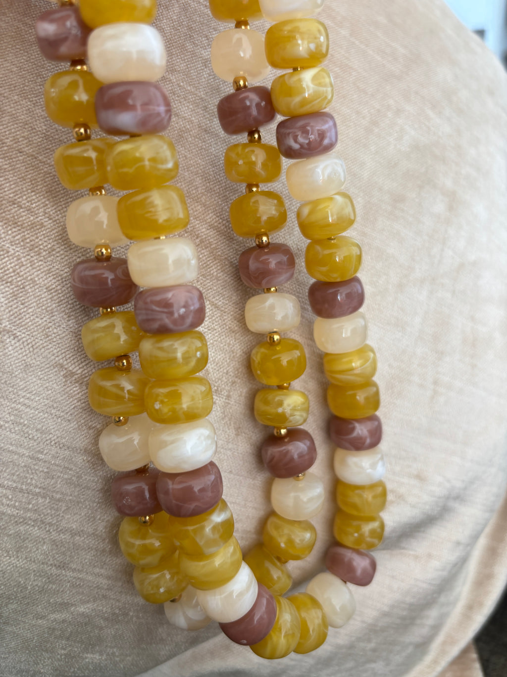 Collier Dolce Vert et Crème