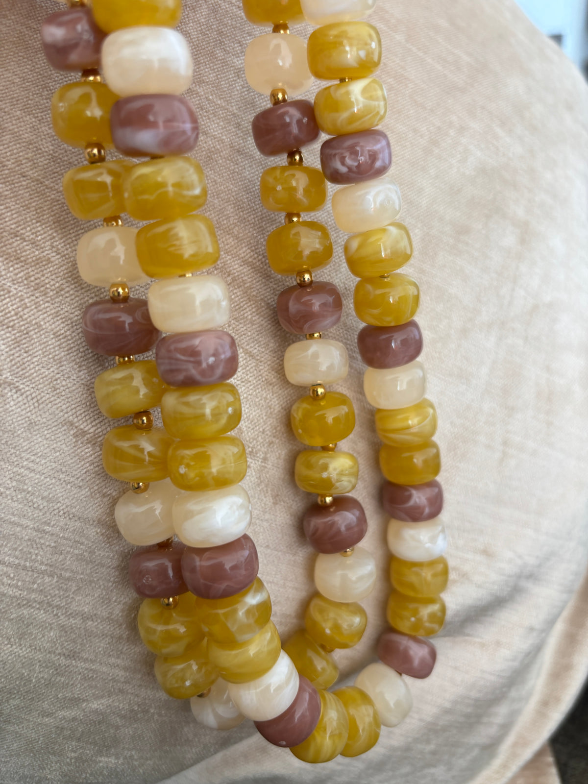 Collier Dolce Vert et Crème