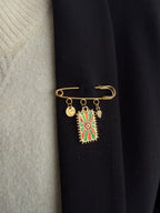 Broche timbre (3 charms)