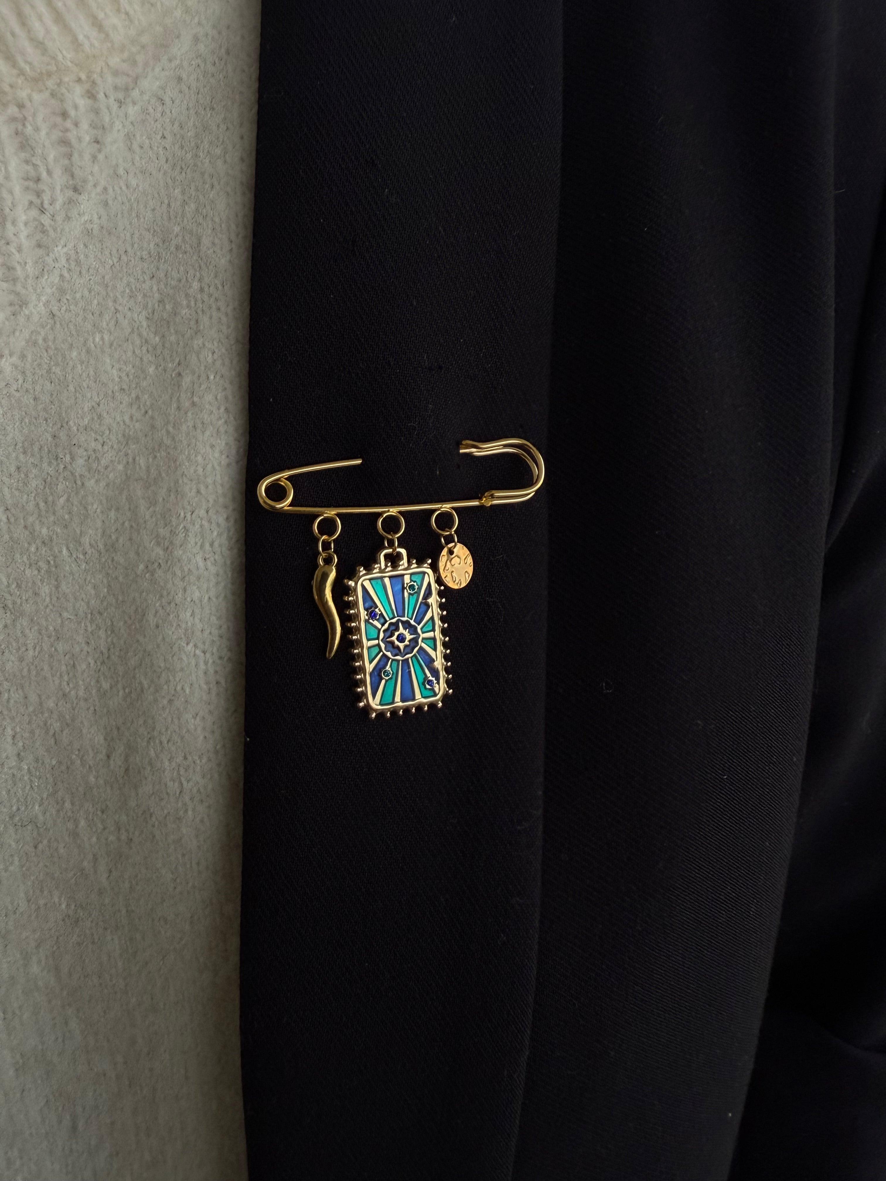 Broche timbre (3 charms)