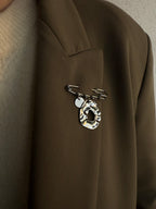 Broche argenté (3 charms)