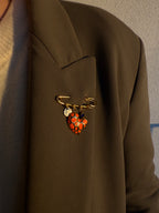 Broche doré