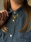 Broche Chaine doré