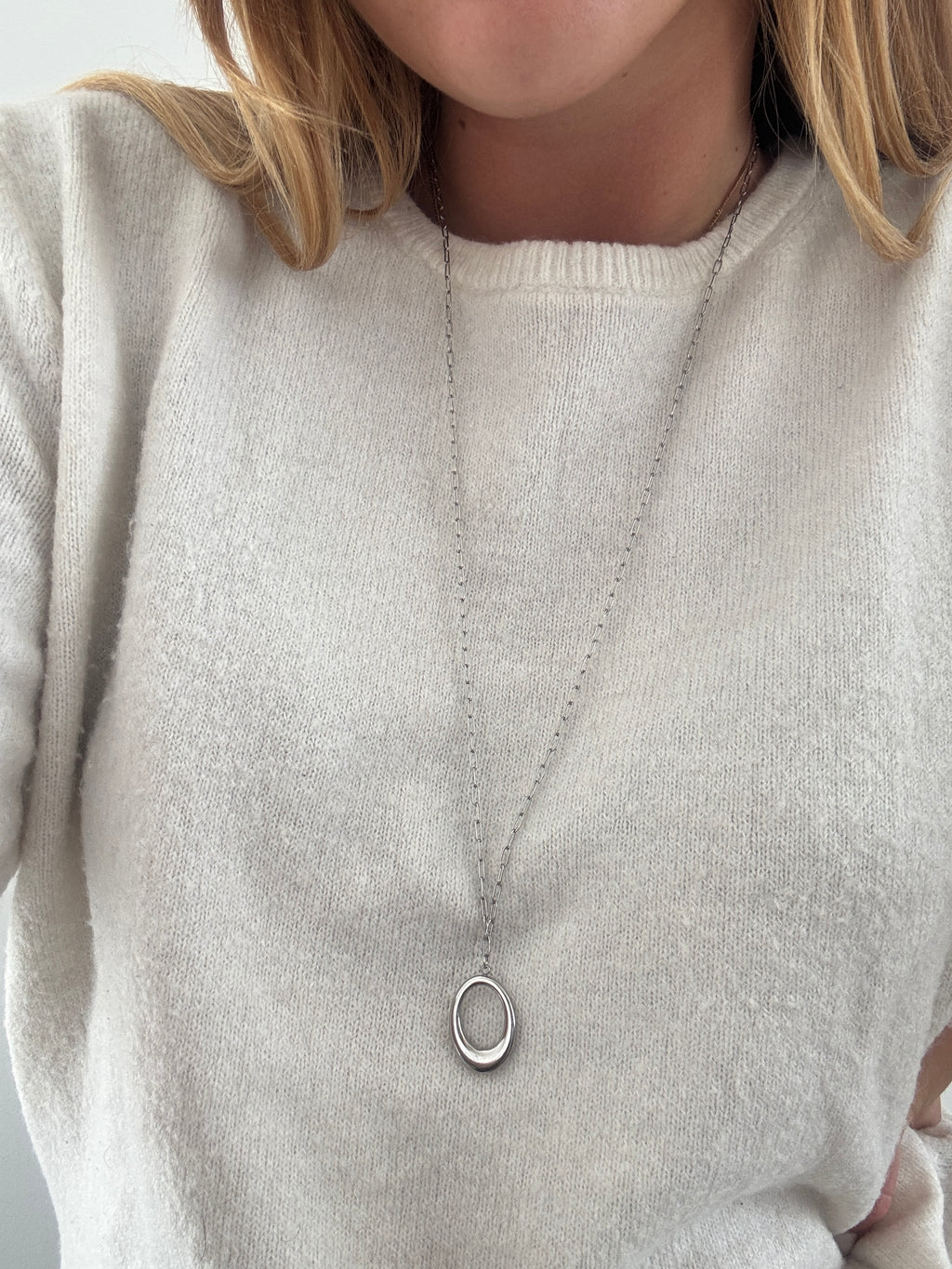 Sautoir IZA - argenté