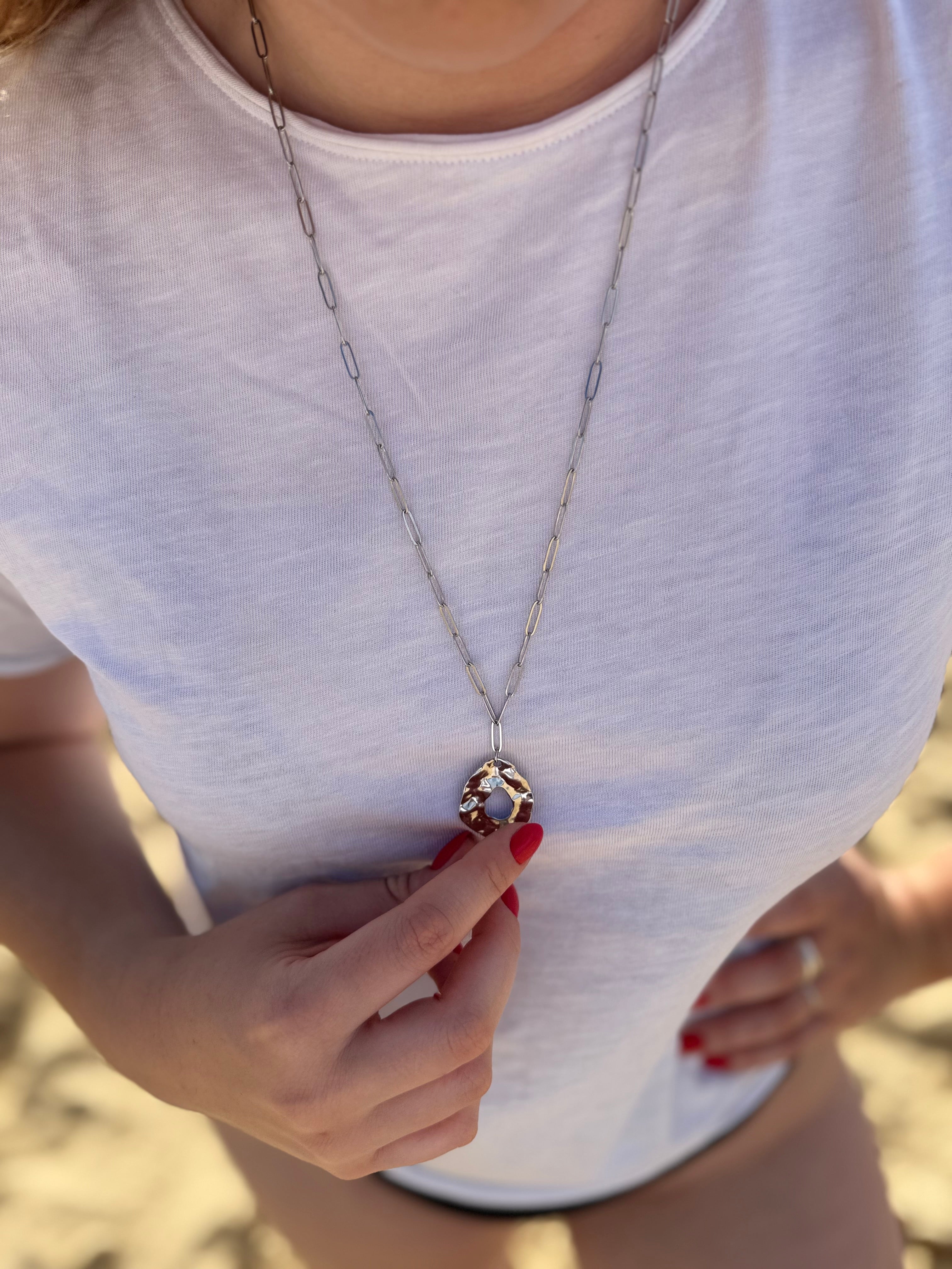 Sautoir ORA - argenté